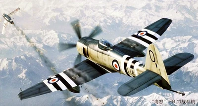 01631  авиация  Hawker Sea Fury FB.11  (1:72) 9580208016313