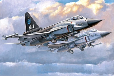 01658  авиация  Chinese FC-1 Prototype 01 & 03  (1:72) 9580208016580