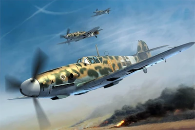 02295  авиация  Messerschmitt Bf 109G-2/Trop  (1:32) 9580208022956