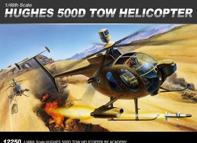 12250  авиация  Hughes 500D TOW  (1:48) 603550016448