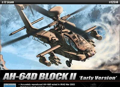 12514  авиация  AH-64D Block II "Early Version"  (1:72) 8809258924531
