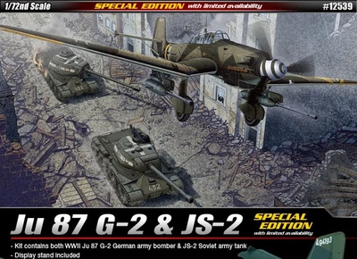 12539  авиация  Ju 87 G-2 & JS-2  (1:72) 8809258925187