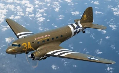12633  авиация  USAAF C-47 Skytrain  (1:144) 8809845381549