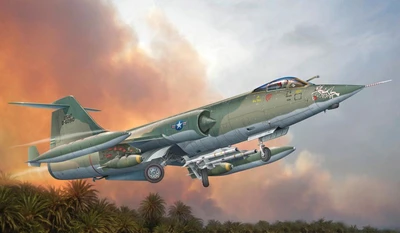 2504  авиация  F-104C (1:32) 2000002096535