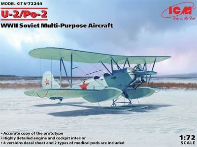 72244  авиация  U-2/Po-2, WWII Soviet Multi-Purpose Aircraft  (1:72) 2000000172217