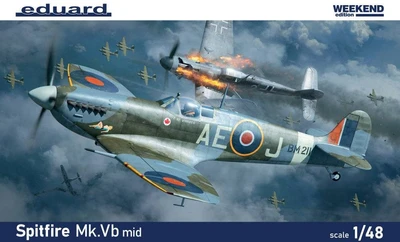 84186  авиация  Spitfire Mk.Vb mid.  (1:48) 8591437574629