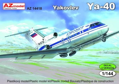 AZ14418  авиация  Yakovlev-40  (1:144) 4589913199620