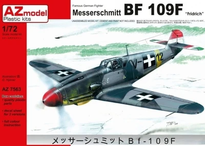 AZ7563  авиация  Messerschmitt Bf 109F `Fridrich`  (1:72) 4589913226432