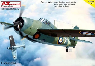 AZ7806  авиация  Grumman Martlet Mk.I/G-36  (1:72) 8592942278064
