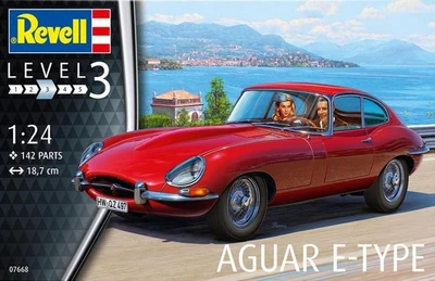 07668  автомобили и мотоциклы  Jaguar E-Type Coupé  (1:24) 4009803076683