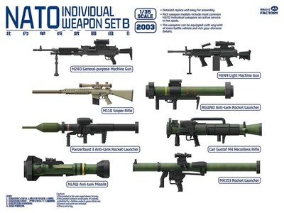 2003  наборы для диорам  NATO Individual Weapon Set B  (1:35) 6974715830075