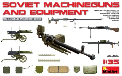 35255  наборы для диорам  SOVIET MACHINEGUNS AND EQUIPMENT  (1:35) 4820183310927