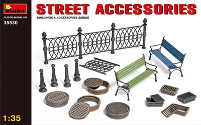 35530  наборы для диорам  STREET ACCESSORIES  (1:35) 4820041101711