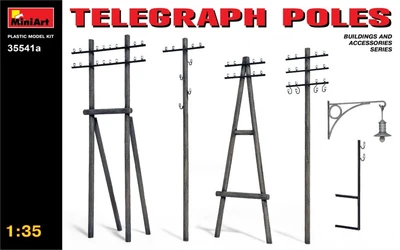 35541A  наборы для диорам  TELEGRAPH POLES  (1:35) 4820041101650