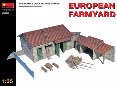 35558  наборы для диорам  EUROPEAN FARMYARD  (1:35) 4820041102824