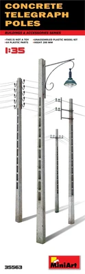 35563  наборы для диорам  CONCRETE TELEGRAPH POLES  (1:35) 2000002059608