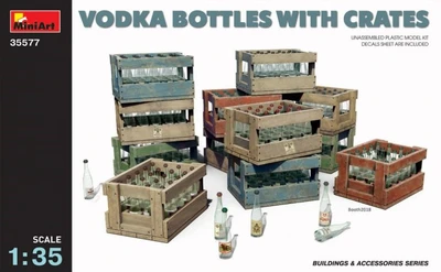 35577  наборы для диорам  VODKA BOTTLES WITH CRATES  (1:35) 4820183311764