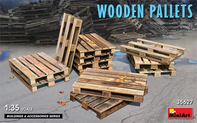 35627  наборы для диорам  WOODEN PALLETS  (1:35) 4820183313157