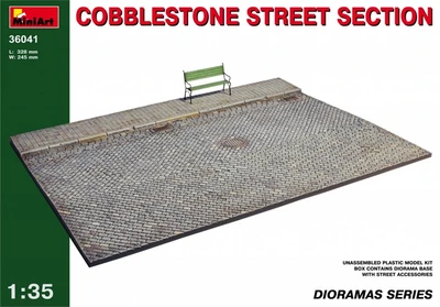 36041  наборы для диорам  COBBLESTONE STREET SECTION  (1:35) 4820041101803