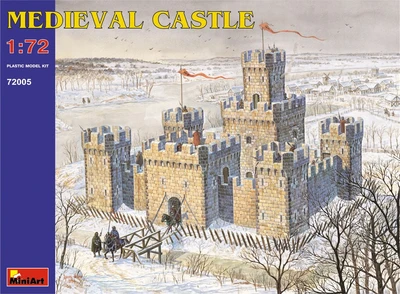 72005  наборы для диорам  MEDIEVAL CASTLE  (1:72) 4820041100134