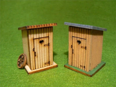 СМ0010  наборы для диорам  "Туалет деревенский"  (1:72) 2000002123422