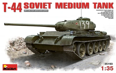 35193  техника и вооружение  T-44 SOVIET MEDIUM TANK  (1:35) 4820183310354