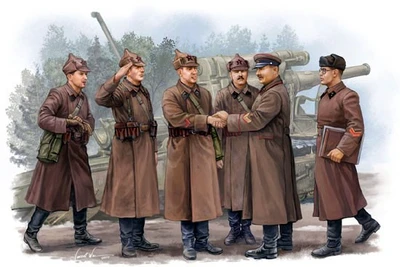 00428  фигуры  Soviet Artillery – Commander Inspection  (1:35) 2000002105077