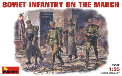 35002  фигуры  SOVIET INFANTRY ON THE MARCH  (1:35) 4820041100028