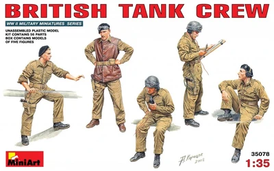 35078  фигуры  BRITISH TANK CREW  (1:35) 4820041101506