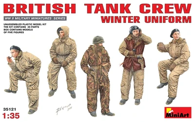 35121  фигуры  BRITISH TANK CREW WINTER UNIFORM  (1:35) 4820041102329