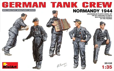 35132  фигуры  GERMAN TANK CREW Normandy 1944  (1:35) 4820041102756