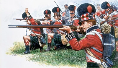 6004  фигуры  HIGHLANDER INFANTRY (NAP.WARS) (1:72) 8001283060042