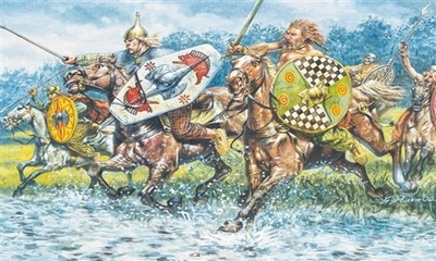 6029  фигуры  CELTIC CAVALRY   (I-II CENTURY B.C.) (1:72) 8001283860291