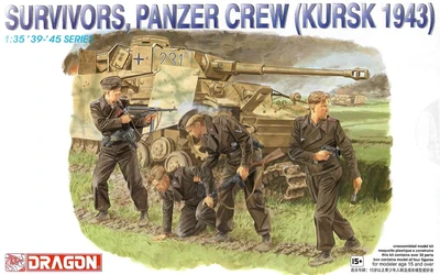6129  фигуры  Survivors, Panzer Crew (Kursk 1943) (1:35) 89195861290