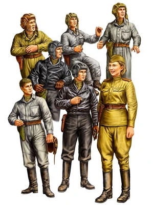 84411  фигуры  Russian Tank Crew  (1:35) 6939319244116