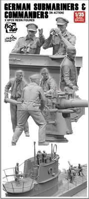 BR-002  фигуры  German Submarines & Commanders (In action) (6 Pcs.)  (1:35) 6971995748557