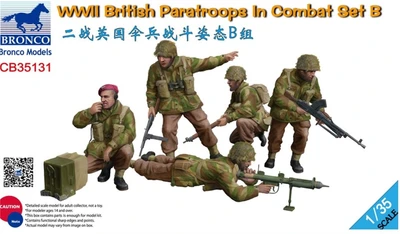 CB35131  фигуры  WWII British Paratroops In Combat Set B  (1:35) 4544032755324