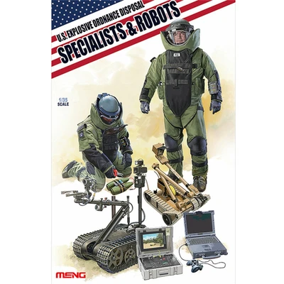 HS-003  фигуры  U.S. EXPLOSIVE ORDNANCE DISPOSAL SPECIALISTS & ROBOTS  (1:35) 4897038550647