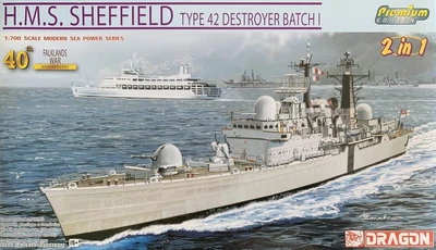 7133  флот  HMS Sheffild Type 42 Destroyer Batch 1  (1:700) 89195871336