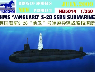NB5014  флот  Royal Navy SSBN HMS Vanguard S-28  (1:350) 4544032671648