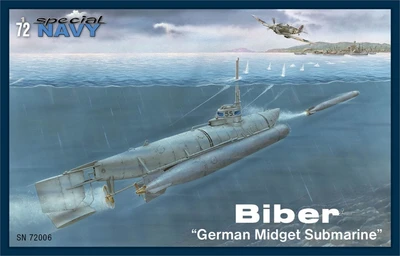 SN72006  флот  Biber German Midget Submarine  (1:72) 8594071086176