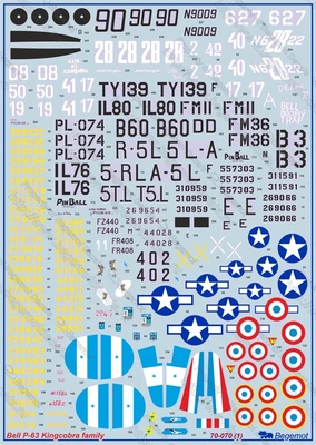 72070  декали  Bell P-63 Kingcobra в СССР  (1:72) 2000002149828