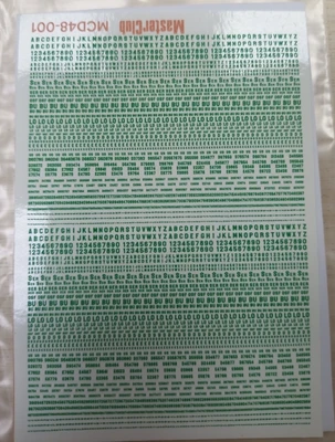MCD48-001  декали  3D Decal casting serial numbers  (1:48) 2000002192176