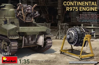 35321  дополнения из пластика  CONTINENTAL R975 ENGINE  (1:35) 4820183312631