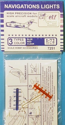 F7251B  дополнения из пластика  Navigations lights. Blue Red Clear.  (1:72) 2000000129204