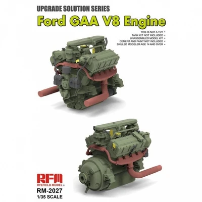RM-2027  дополнения из пластика  Ford GAA V8 Engine  (1:35) 4897062620989