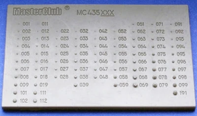 MC435100  дополнения из смолы  Catalog-sample rivets, bolts, nuts 2000000086521