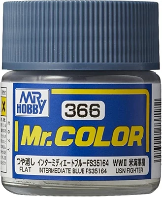 C366  краска 10мл  Intermediate Blue FS35164 (Flat) 4973028717761