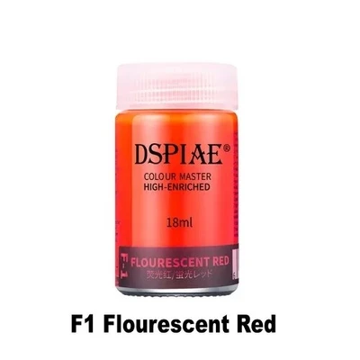 F-1  краска  18мл Flourescent Red 6970845562657