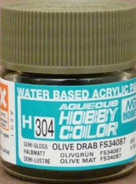 H304  краска 10мл  OLIVE DRAB FS34087 4973028504941
